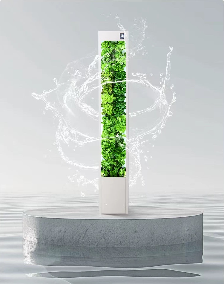 Water circulating around the Cubictree tower